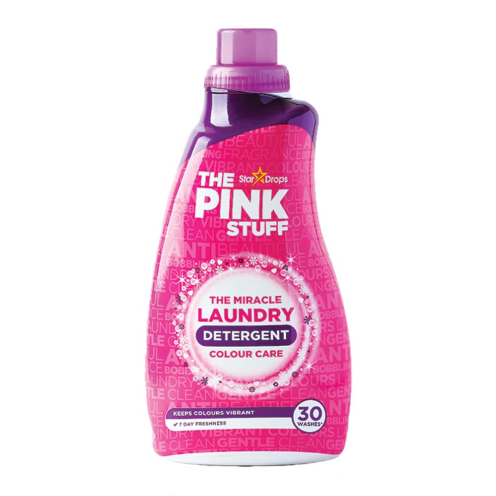 Pyykinpesugeeli „The Pink Stuff Washing Gel Detergent”. Puhdistusaineet