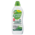 Pesukoneen puhdistusaine  „Green emotion Mint Washing machine cleaner“. Puhdistusaineet. Green emotion pyykinpesukoneen puhdistusaine pesukoneen päällä vihreässä pullossa – ekologinen pesukoneen puhdistusaine