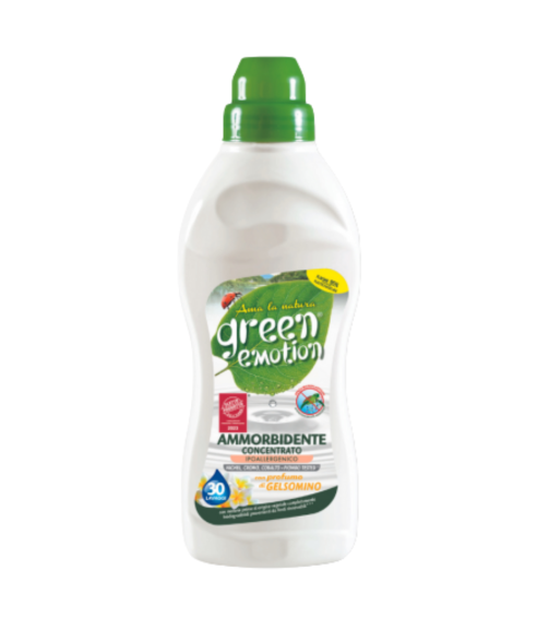 Pyykin pehmennysaine Ieva  „Green Emotion Jasmine Softener“. Puhdistusaineet
