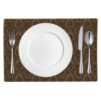 Pöytätabletti „Green baroque placemat“. Pellavapöytäliinat, 30x45 cm