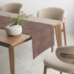 Pöytäliinatiet „Brown Baroque table runner“. Pöytäliinatiet, 40x140 cm, 40x200 cm