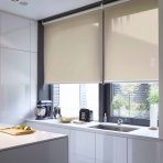Tamsinantys Roletai „Roll beige blackout“. Verhot, 60x200 cm, 80x200 cm, 100x200 cm, 120x200 cm, 140x200 cm, 160x200 cm, 180x200 cm