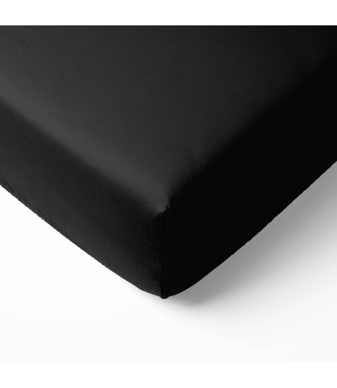 Muotoonommeltu lakana „Black jersey“. Muotoonommeltu lakana 140x200