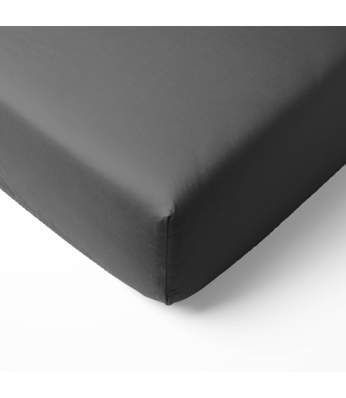 Muotoonommeltu lakana „Dark grey jersey“. Muotoonommeltu lakana 90x200