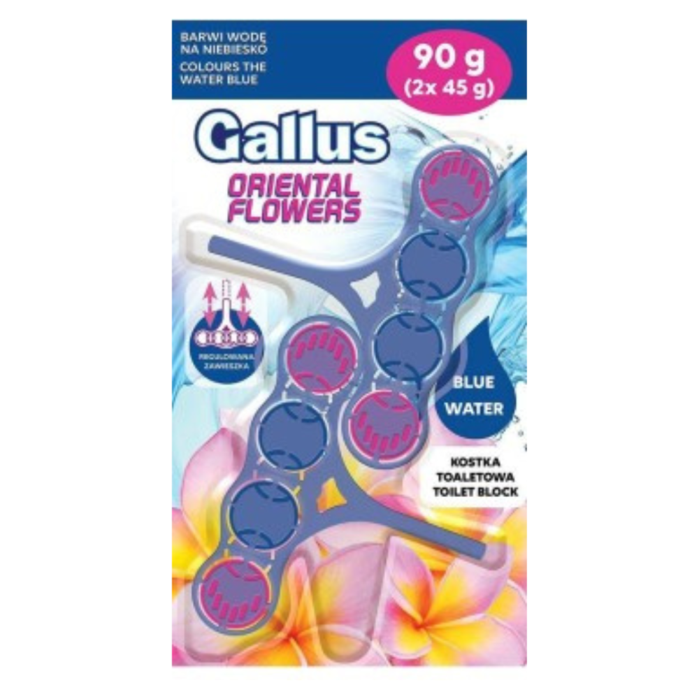 WC-raikastin „Oriental Flowers Gallus“. Puhdistusaineet WC-raikastin „Oriental Flowers Gallus“. Puhdistusaineet