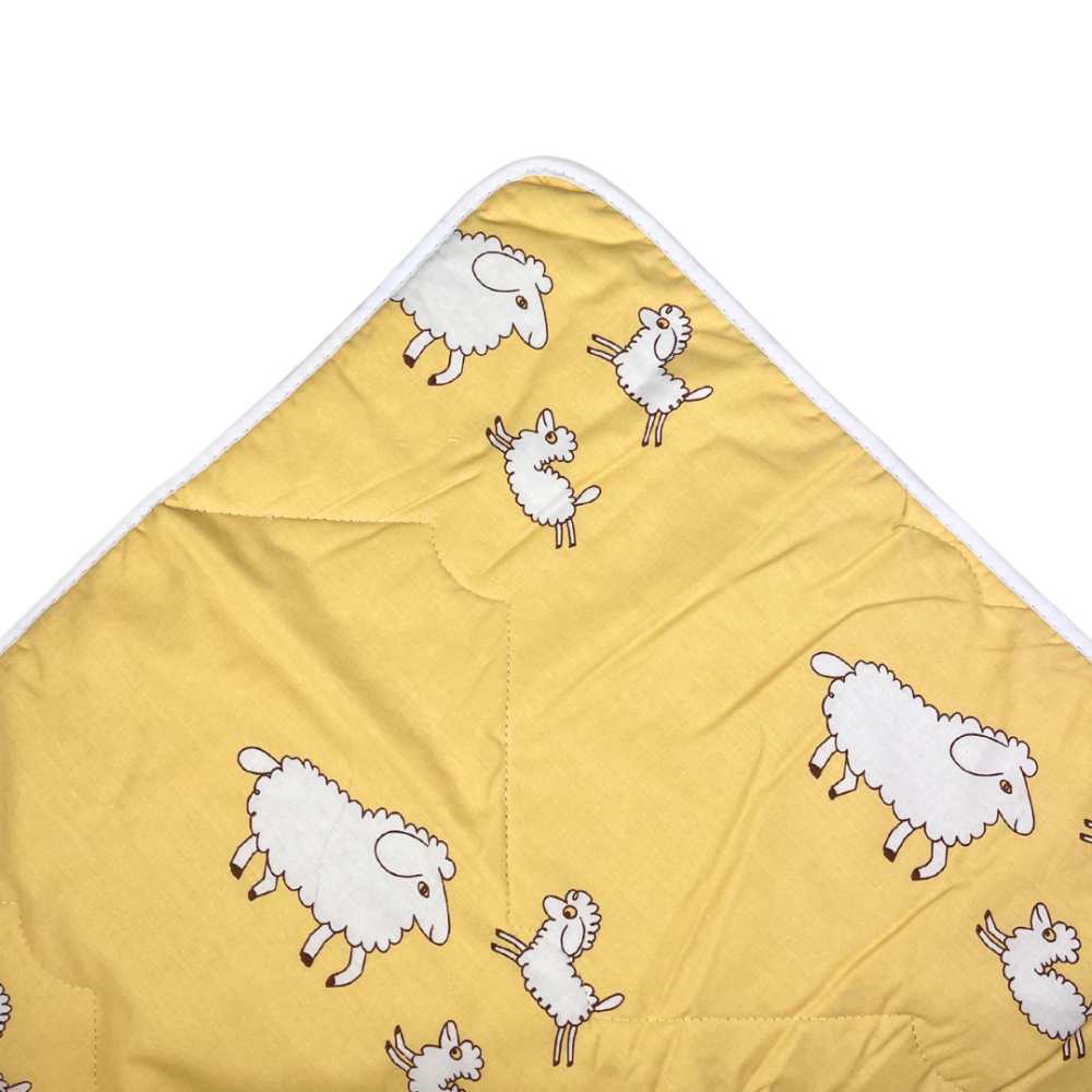 Lasten peitto „Sheep“. Vauvan pussilakanasetti, 100x135 cm