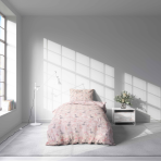 Lasten pussilakanasetti „Swan Dreams“. Lasten pussilakanasetti, 140x200 cm. Kevyt ja leikkisä joutsenen kuvio värikkäillä sateenkaaren väreillä – täydellinen vuodevaatesetti lapsille.