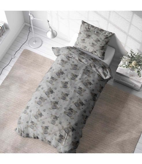 Lasten pussilakanasetti „Teddy“. Lasten pussilakanasetti