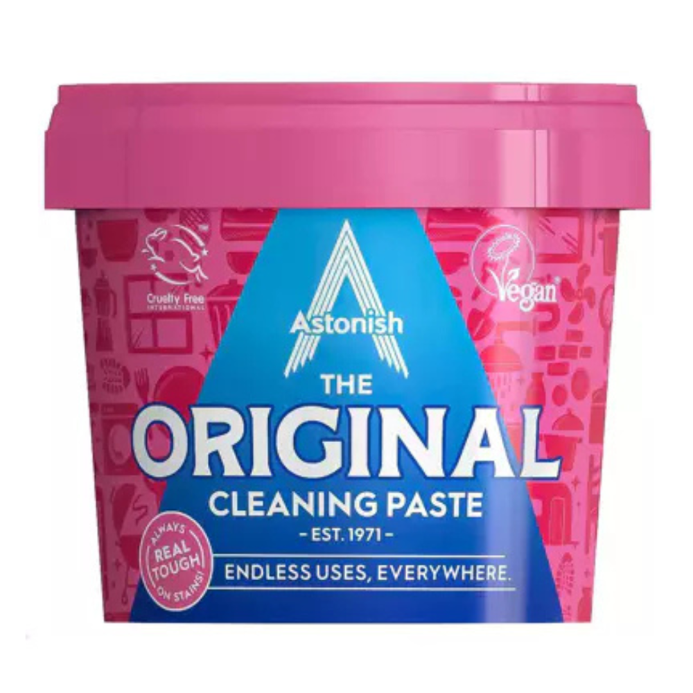 Puhdistustahna „Cleaning paste Astonish“. Puhdistusaineet
