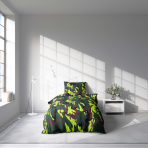 Pussilakanasetti „Camouflage“. Lasten pussilakanasetti, 140x200 cm, 160x200 cm