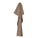 Pyykin pehmennysaine „Stonewood Kitchen Towel“. Keittiöpyyhkeet. Vaaleanharmaa keittiöpyyhe ohuilla tummanruskeilla raidoilla