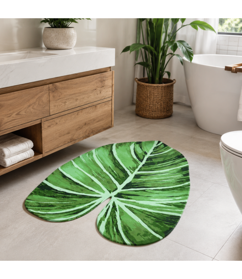 Kylpyhuoneen matto „Leaf mat“. Kylpyhuoneen matto