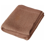 Kylpypyyhe „Brown Economic Towel“. Pyyhkeet, 60x35 cm, 100x45 cm. Ruskea pyyhe ilman kuvioita hienolla raidalla alaosassa