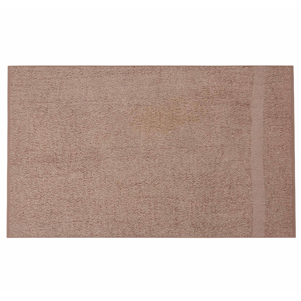 Kylpypyyhe „Brown Economic Towel“. Pyyhkeet, 60x35 cm, 100x45 cm. Lämmin kahvinruskea pyyhe tasaisen ruskeana