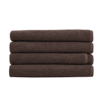 Kylpypyyhe „Brown towel“, 50x100 cm, 70x140 cm. Tummanruskea yksivärinen pyyhe froteepinnalla