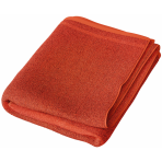 Kylpypyyhe „Orange Economic Towel“. Pyyhkeet, 60x35 cm, 100x45 cm. Oranssi pyyhe hienolla koristeraidalla alaosassa.