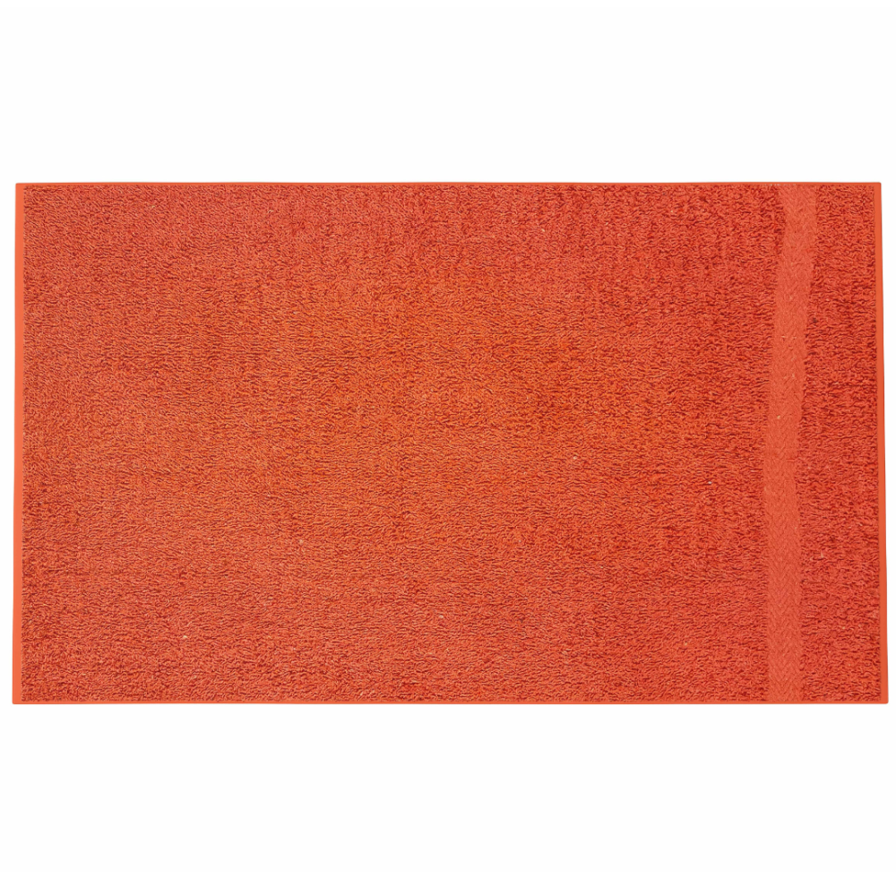 Kylpypyyhe „Orange Economic Towel“. Pyyhkeet, 60x35 cm, 100x45 cm. Kirkkaan oranssi pyyhe minimalistisella tyylillä.
