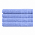 Kylpypyyhe „Royal Lilac towel“, 70x140 cm. Vaaleansininen kylpypyyhe hienovaraisella teksturoidulla kuviolla.