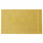 Kylpypyyhe „Yellow Economic Towel“. Pyyhkeet, 60x35 cm, 100x45 cm. Kirkkaan keltainen pyyhe minimalistisessa kylpyhuoneessa