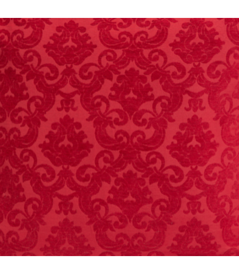 Žakardinis audinys „Red baroque“. Kankaat